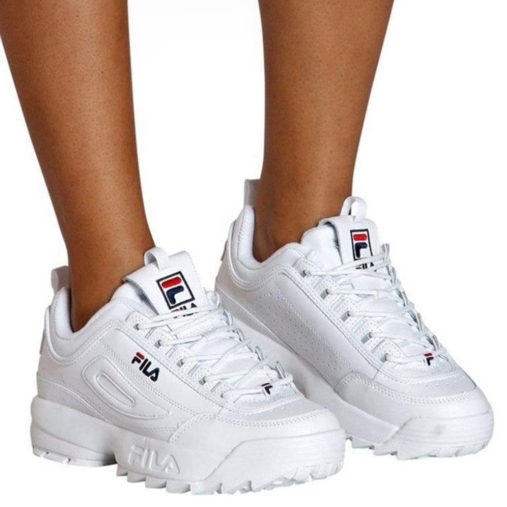 Fila platform white Disruptor 2 premium sneakers Size 9